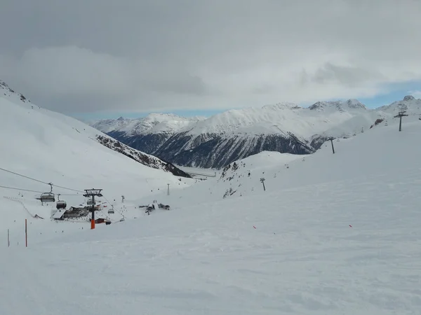 Skiën Moritz Winter — Stockfoto