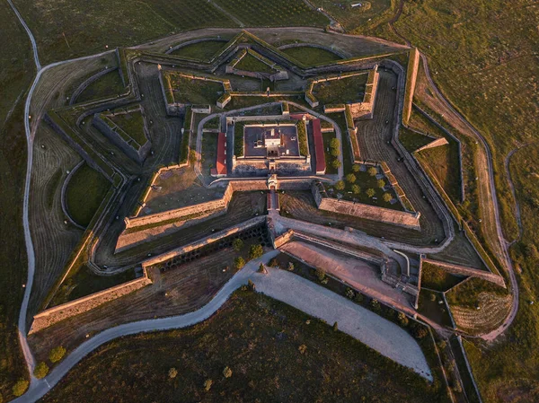 Aerial View Forte Nossa Senhora Graca Elvas Portugal — Stock Photo, Image