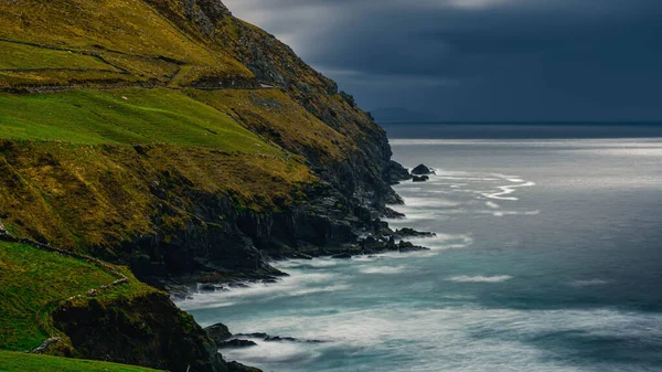Beautiful View Ireland Dingle Coastline Cloudy Day — Stock Photo, Image