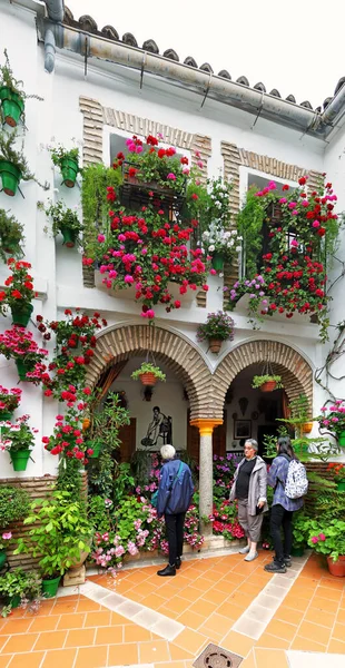 Festival Flores Córdoba Mayo 2022 Concurso Balcones Vallas — Foto de Stock