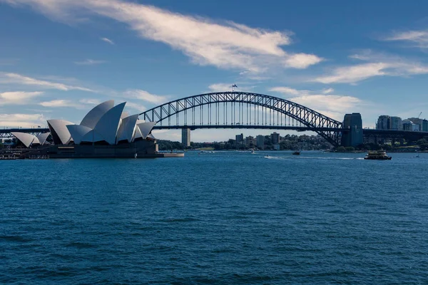 Beautiful View Sydney Opera House Harbor Bridge Nsw Australia — Stock Photo, Image