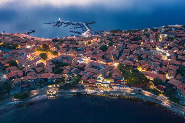 Aerial View Beautiful Sea Town Nessebar — Stock Photo, Image