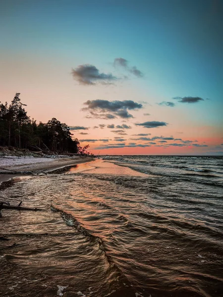 Una Splendida Vista Sul Mare Isola Durante Tramonto — Foto Stock