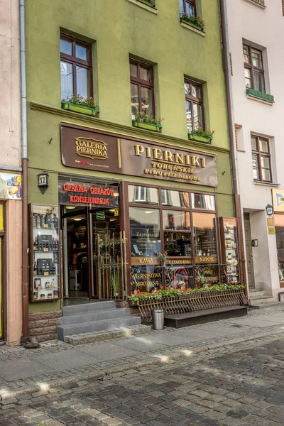 Магазин Историческом Старом Городе Торунь Польша — стоковое фото