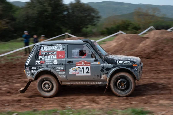 Lada Niva Felkészült Dakar Rally — Stock Fotó