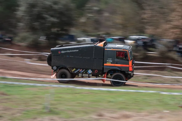 Büyük Mercedes Actros Road Yarış Kamyonu — Stok fotoğraf