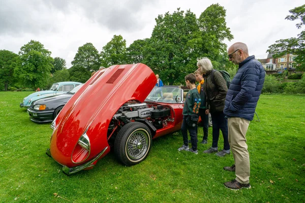 1973 Model Jaguar Tipi V12 Roadster Morpth Fair Day Northumberland — Stok fotoğraf