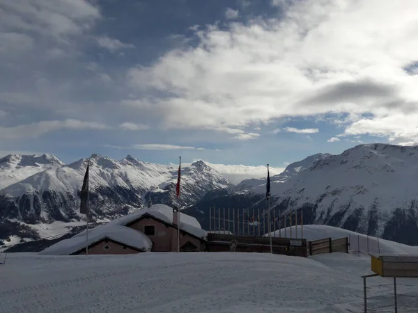 Skiën Moritz Winter — Stockfoto