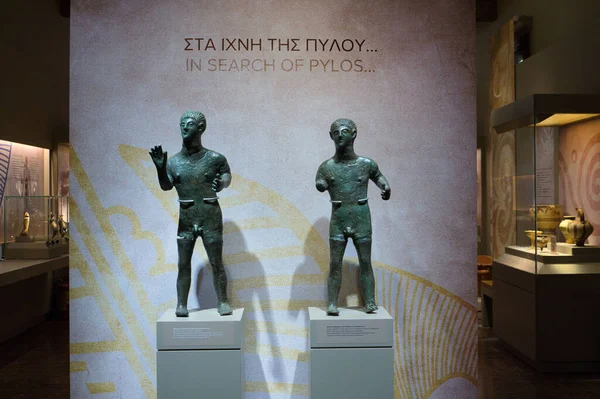 Archeologické Muzeum Pylu Jedním Nejvýznamnějších Muzeí Messinii Jeho Pokoje Vykazují — Stock fotografie