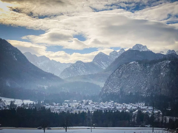 Scenic View Mountains Valley Slovenia — Stock Photo, Image