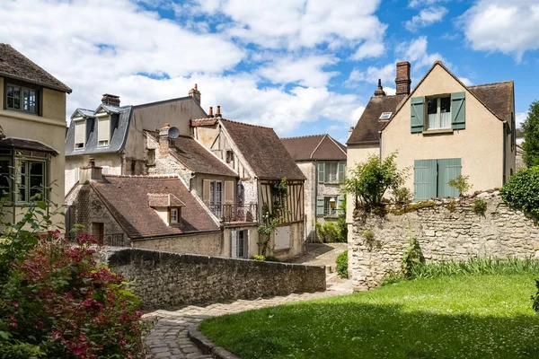 Senlis Fransa Nın Ortaçağ Şehri Surlardaki Tipik Evler — Stok fotoğraf