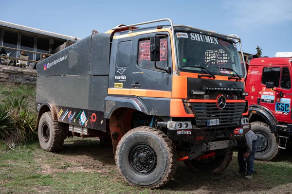 Grande Mercedes Actros Fuoristrada Camion Corsa — Foto Stock