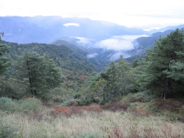 Uma Bela Vista Yushan Também Conhecida Como Monte Jade Colinas — Fotografia de Stock