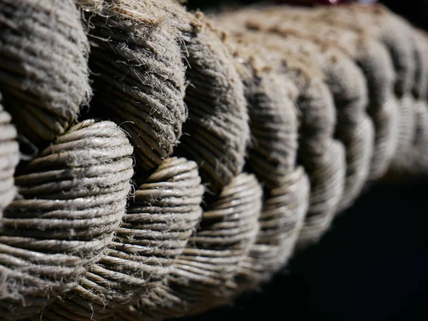 Schönes Foto Einer Textur Eines Geflochtenen Seils — Stockfoto