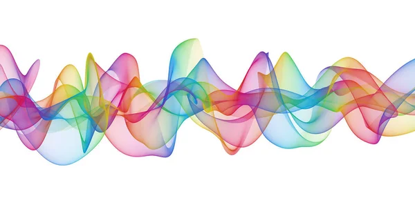 Beautiful Multi Color Light Abstract Waves Design — Stock Photo, Image