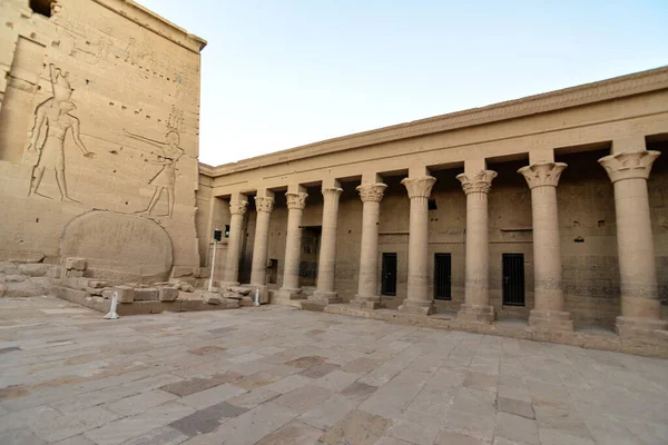 Храм Філи Асуан Стародавньому Єгипті — стокове фото