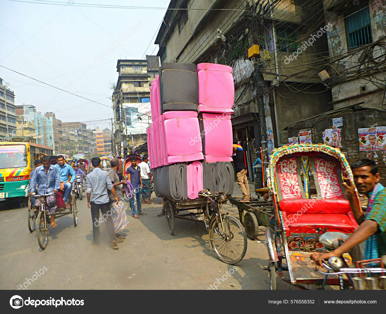 Overloaded Rickshaw