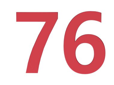 3d kırmızı numara satışı illüstrasyonu