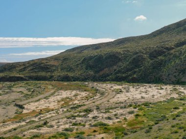 Çöl Vadisi manzarası (Norte Chico Şili))