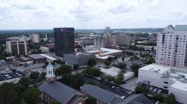 Yazın şehir merkezindeki Augusta. Gürcistan, Güney Carolina, ABD.