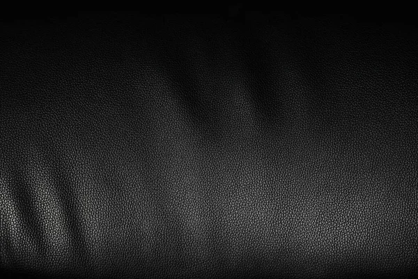 Closeup Black Leather Material Background — Stock Photo, Image