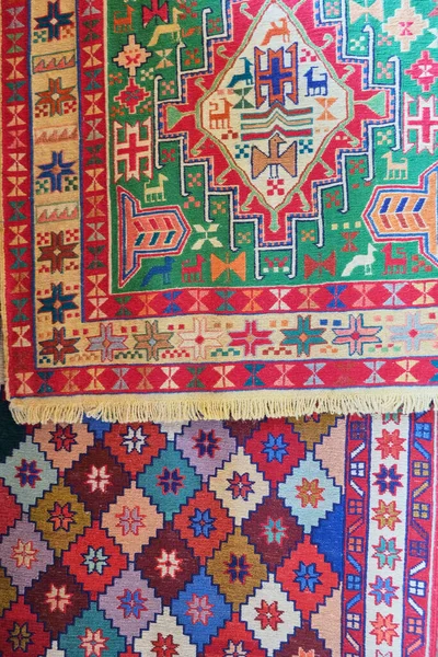 Nahaufnahme Eines Bunten Lappens Mit Traditionellem Türkischen Muster — Stockfoto