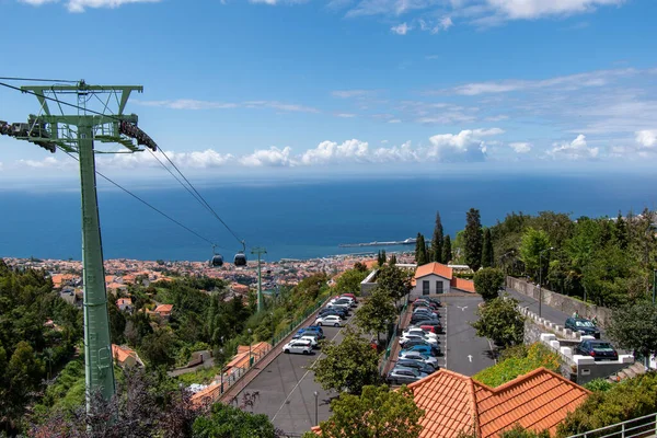 Una Toma Aérea Del Paisaje Urbano Ciudad Funchal Madeira Portugal — Foto de Stock