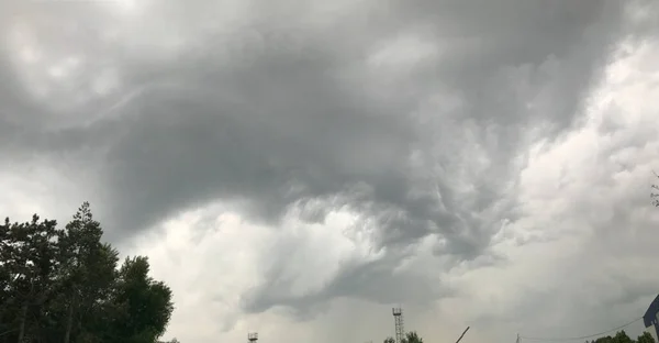 Céu Tempestuoso Ucrânia Hora Verão — Fotografia de Stock