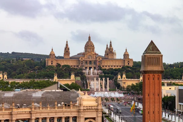 Stadtansichten Von Placa Espanya Oder Spanischem Platz Mit Den Venezianischen — Stockfoto