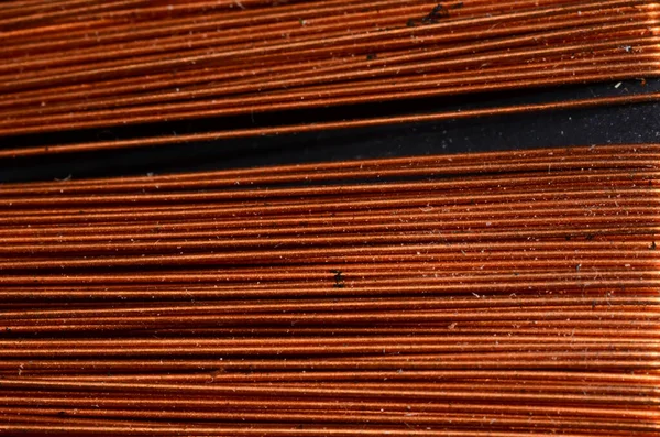 Pozadí Textury Oranžového Měděného Elektrického Drátu — Stock fotografie