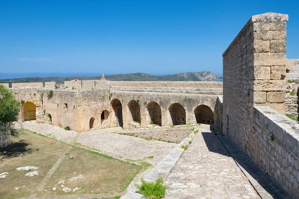 Fortaleza Pylos Niokastro Comenzó Ser Construida Por Los Otomanos 1573 —  Fotos de Stock