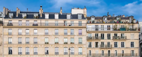 Paris Edifício Típico Rue Rivoli — Fotografia de Stock