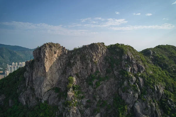 Una Splendida Vista Del Leone Rock Head Hong Kong — Foto Stock