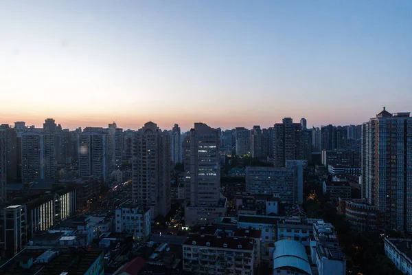 Bellissimo Scatto Del Paesaggio Urbano Shanghai Cina Durante Crepuscolo — Foto Stock