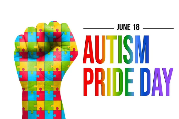 Autistic Pride Day Pride Celebration Autistic People Held June 18Th — Stock Photo, Image