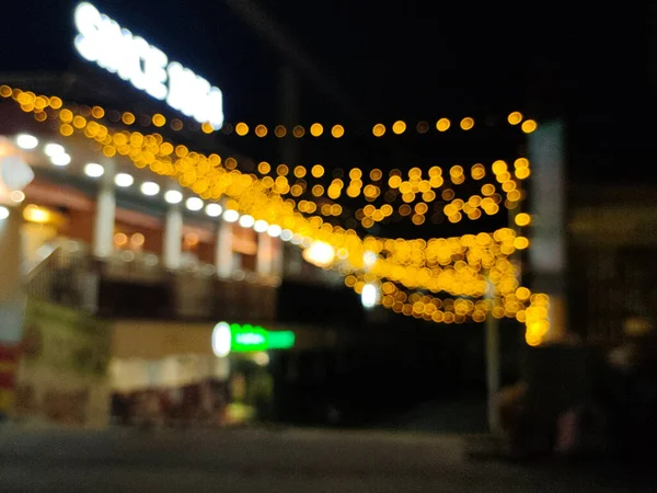 Night View City Bokeh Lights — Stock Photo, Image