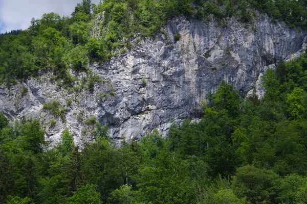 Vue Sur Zellerwand Zone Escalade Attrayante Bavière Près Schleching — Photo