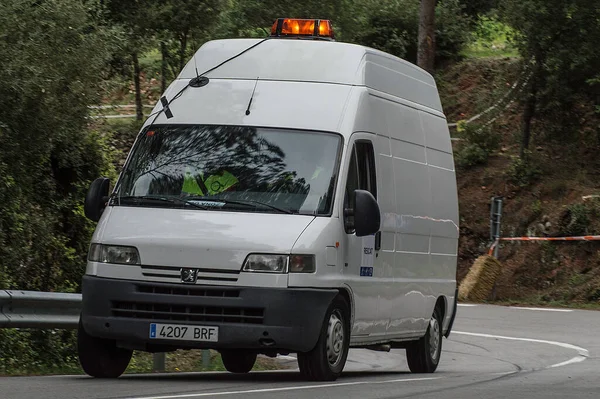 Carro Segurança Grande Van Rali Asfalto Boxer Peugeot — Fotografia de Stock