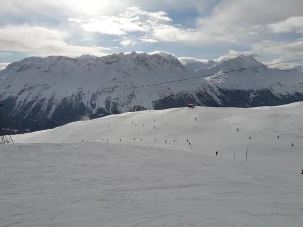 Esqui Moritz Inverno — Fotografia de Stock