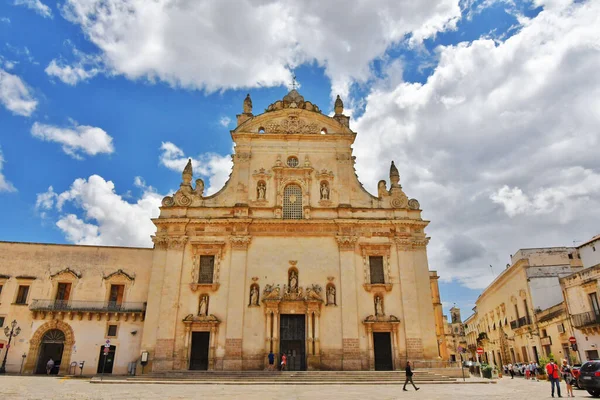 Catedral Dedicada São Pedro Galatina Município Província Lecce — Fotografia de Stock