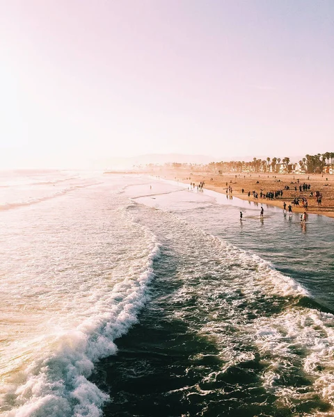 Eine Vertikale Aufnahme Von Venice Beach Los Angeles Kalifornien — Stockfoto