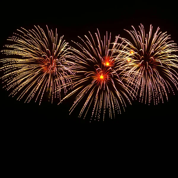 Fireworks Night Sky Background — Stock Photo, Image