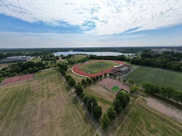 Landscape View Sport Fields Nekker Belgium — Stock Photo, Image