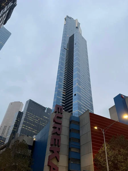 Eureka Tower Southbank Melbourne Australien Udsigt - Stock-foto