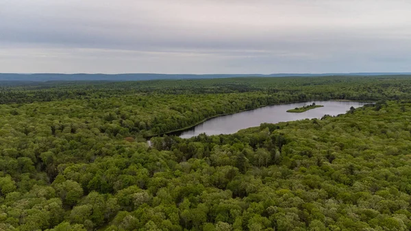 Poconos Bulutlu Yaz Günbatımı — Stok fotoğraf