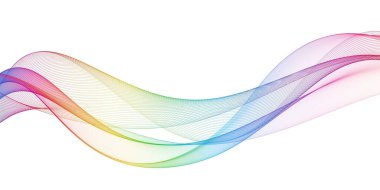 Güzel çok renkli ışık soyut dalga tasarımı