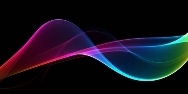 Güzel soyut gökkuşağı ışık dalgası fütüristik arkaplan