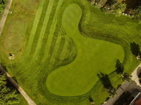 Vista Aérea Desde Campo Golf Medio Las Casas Portugal —  Fotos de Stock