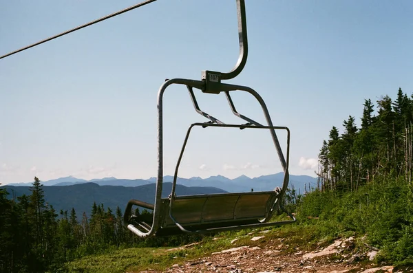 Chairlift Whiteface Mountain Green Trees — Stock Photo, Image