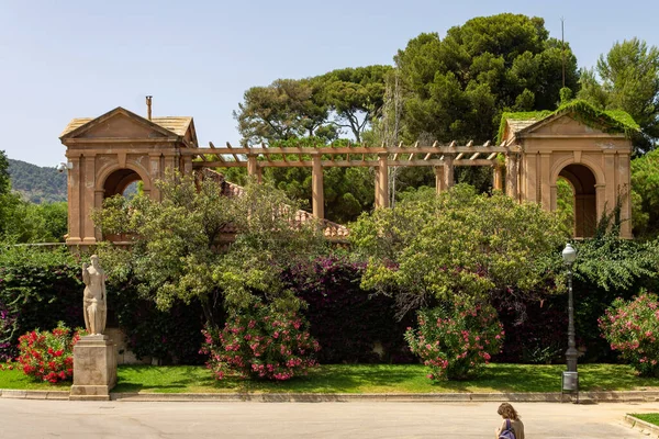 Ein Blick Auf Den Königspalast Pedralbes Barcelona Spanien — Stockfoto